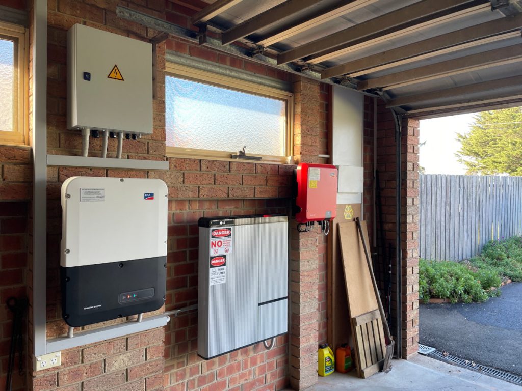 A Solar Battery installation