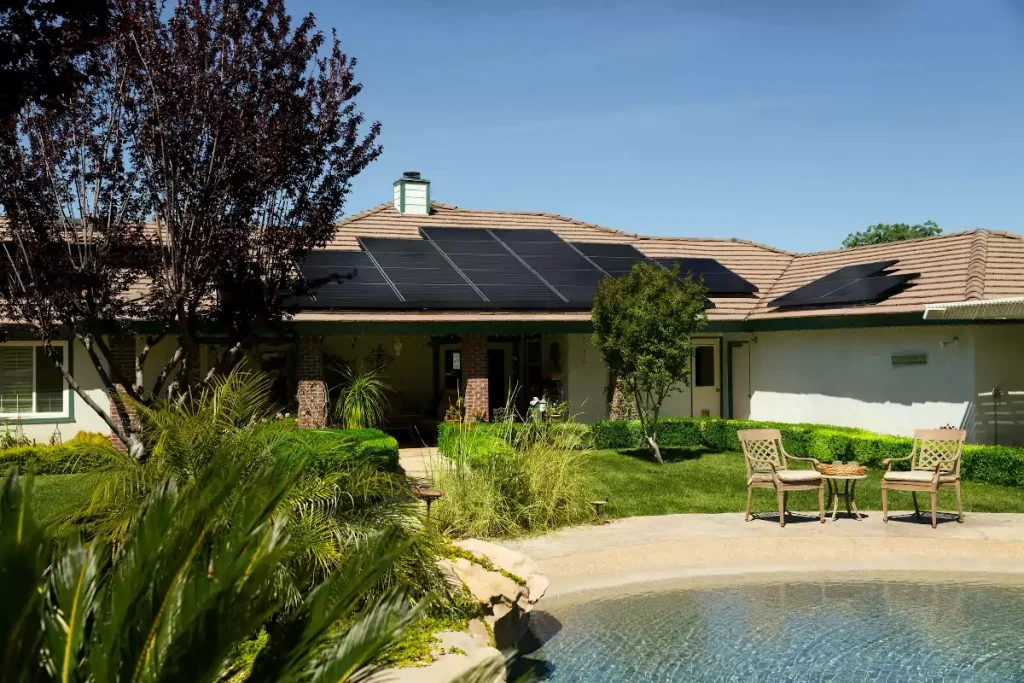 House using solar power